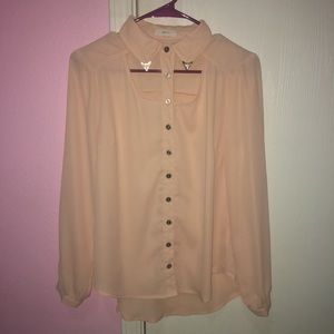 Pink collard shirt